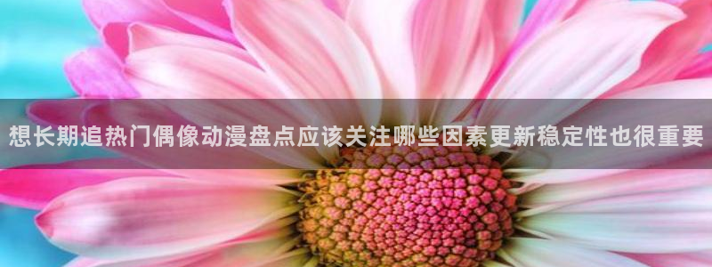 每日动漫：想长期追热门偶像动漫盘点应该关注哪些因素更新稳定性也很重要